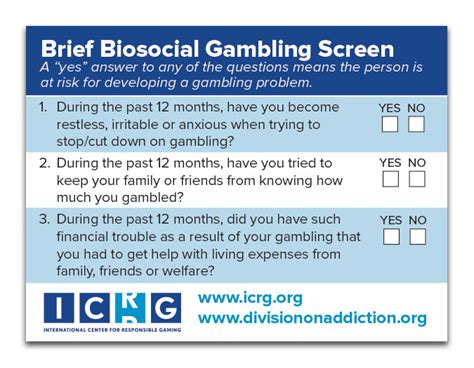 Brief Biosocial Gambling Screen .